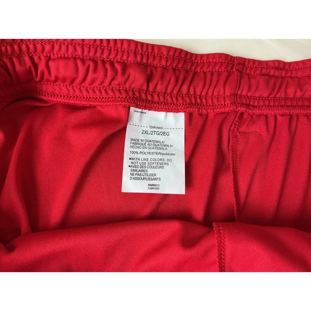 Under Armour Men's Red Athletic Shorts‎ 2XL Polyester Elastic Waist